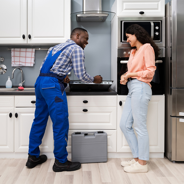 can you provide an estimate for cooktop repair before beginning any work in Jamestown